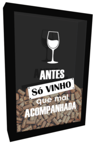 Quadro porta rolha antes so vinho