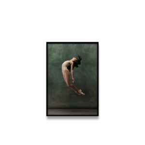 Quadro “Bailarina”, Sala, Quarto feminino, 60x80cm, Vidro 3mm e Moldura em Madeira na cor Preta